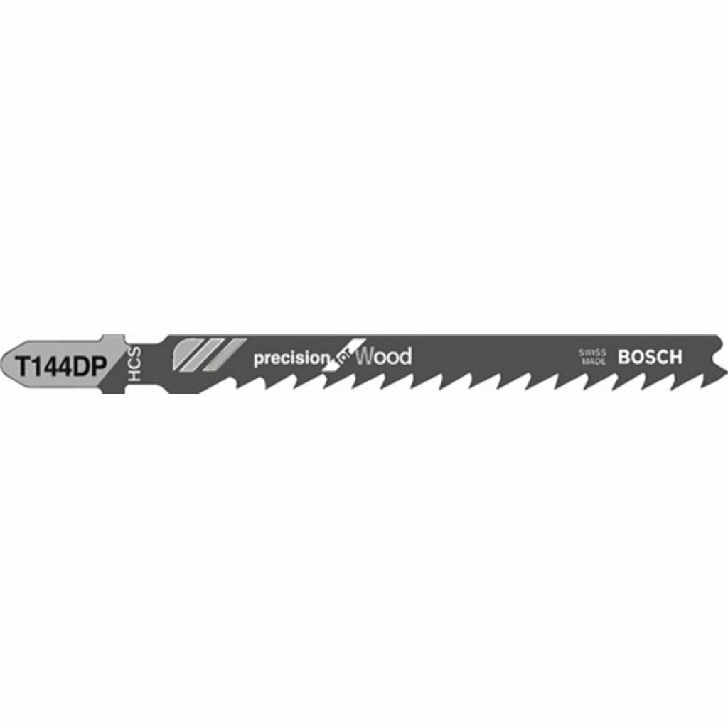 Stichsägeblatt, BOSCH  HCS T 144 DP Weichholz, Span-, Tischler- Faserplatten,Türen, Küchenarbeitsplatten (5-50 mm)100 mm  5 Stück