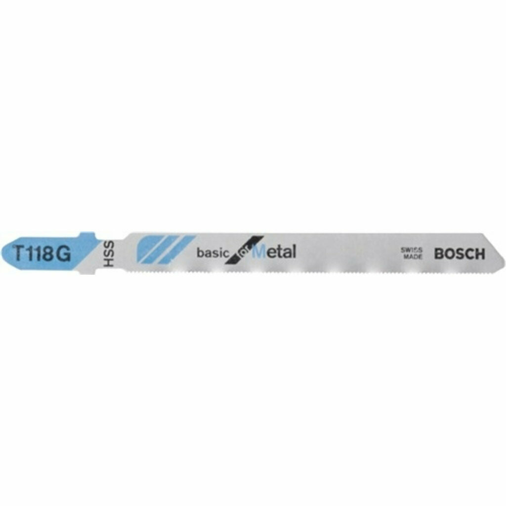 Stichsägeblatt BOSCH T 118 G sehr dünne Bleche (0,5 - 1,5 mm) 92 mm 5 Stück