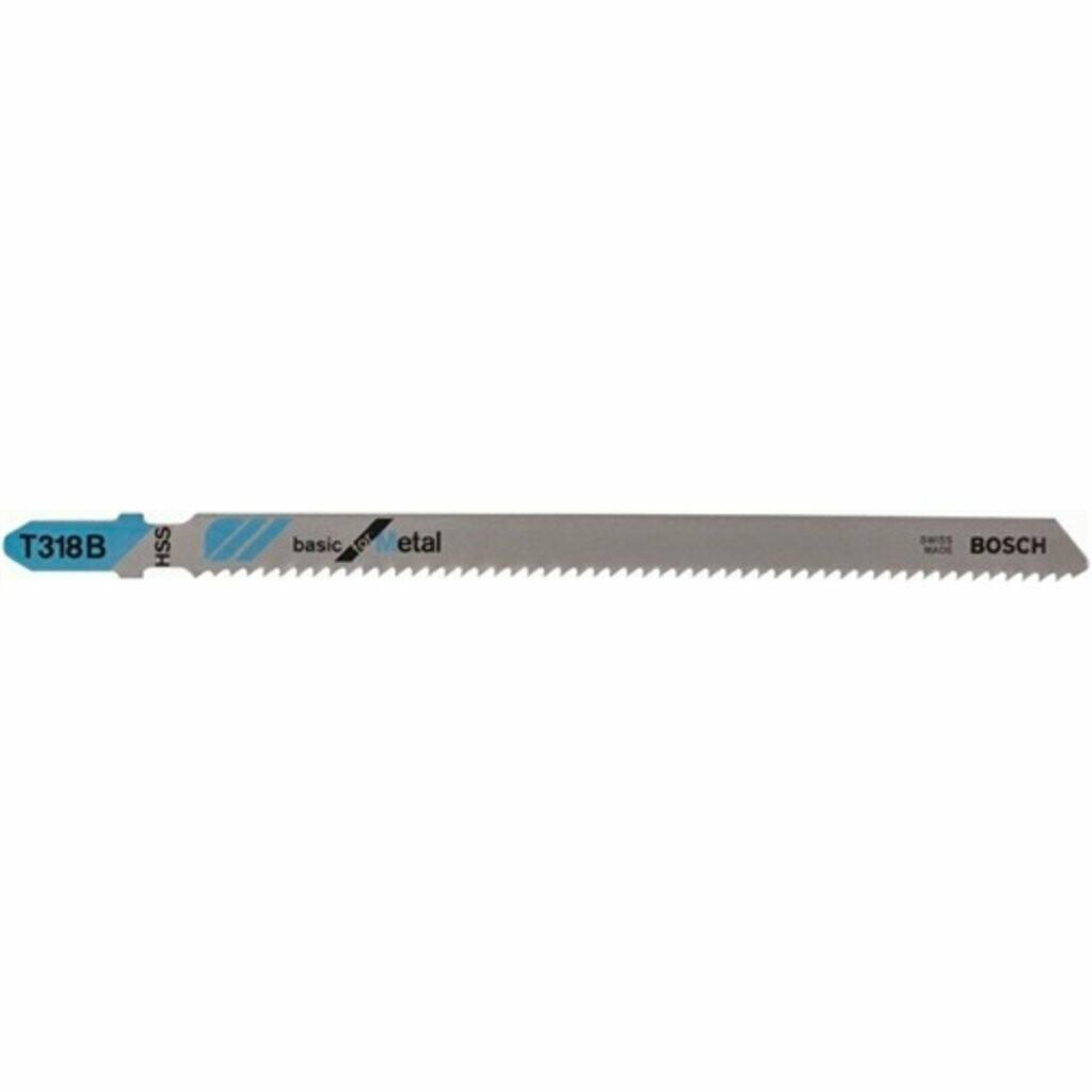 Stichsägeblatt BOSCH T 123 X dünne bis starke Bleche (1,5 - 10 mm),Rohre und Profile, inkl. Alu (3-30 mm)100 mm 5 Stück