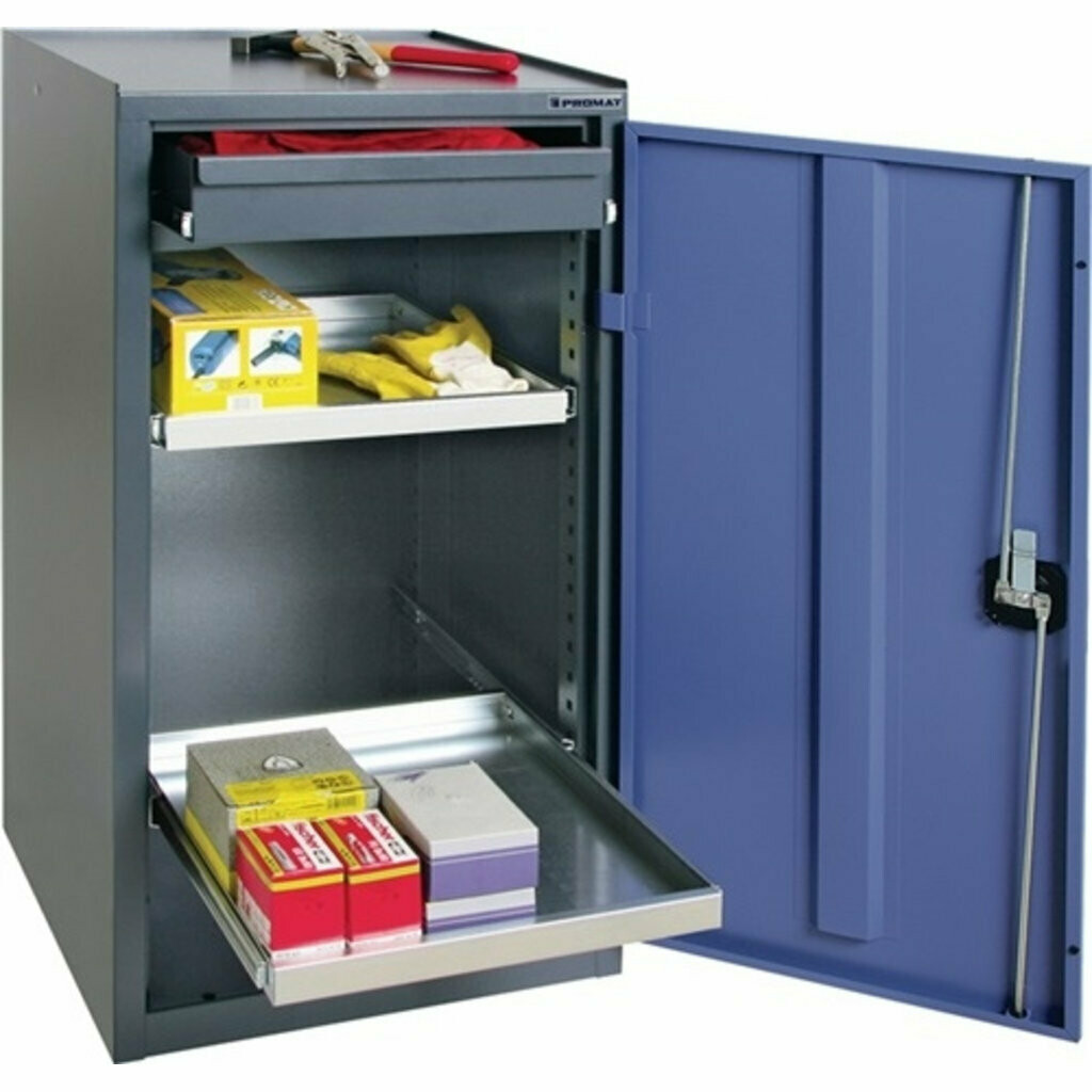 Werkzeug-/Beistellschrank taubenblau B 500 T 500 H 1000