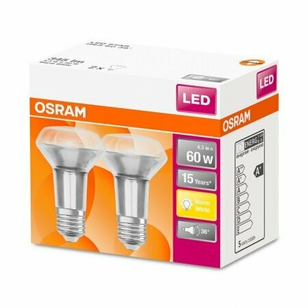 LED Star R63 36° 60/4,3W E27 345lm, Warm White