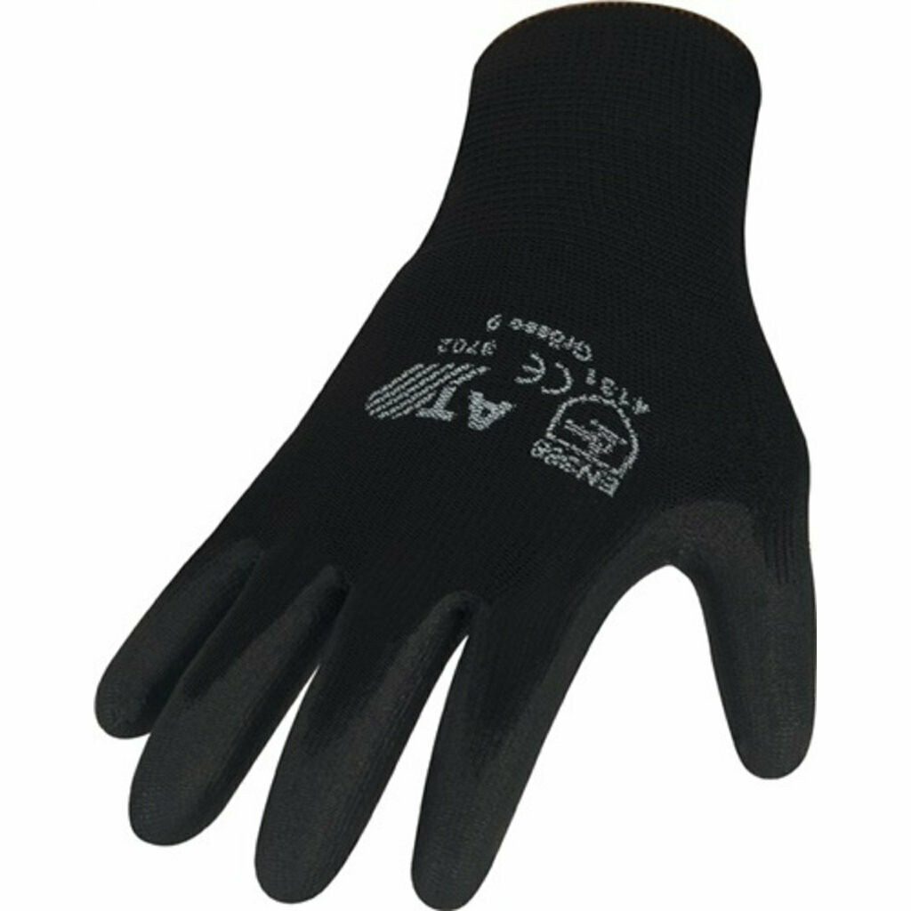 Handschuhe Gr.8 schwarz  Nyl.mitPUR EN 388 Kat.II  12 Paar