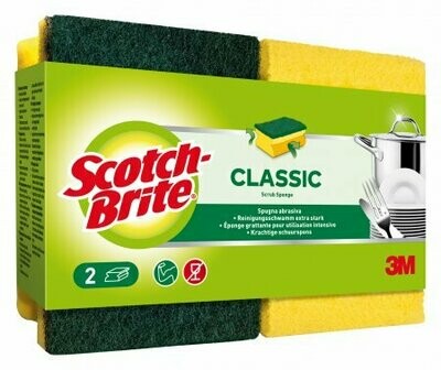 Scotch-Brite gelb/grün 2Stück 3M CLN S2