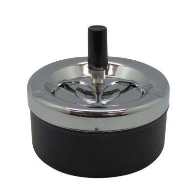 Schleuderaschenbecher schwarz ø11cm
