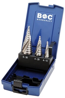 Stufenbohrer HSS-E Co5 / mit Spiralnut für Edelstahlbearbeitung