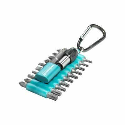 TECHNOCRAFT Bits-Satz mit Karabinerhaken, 22-tlg SB