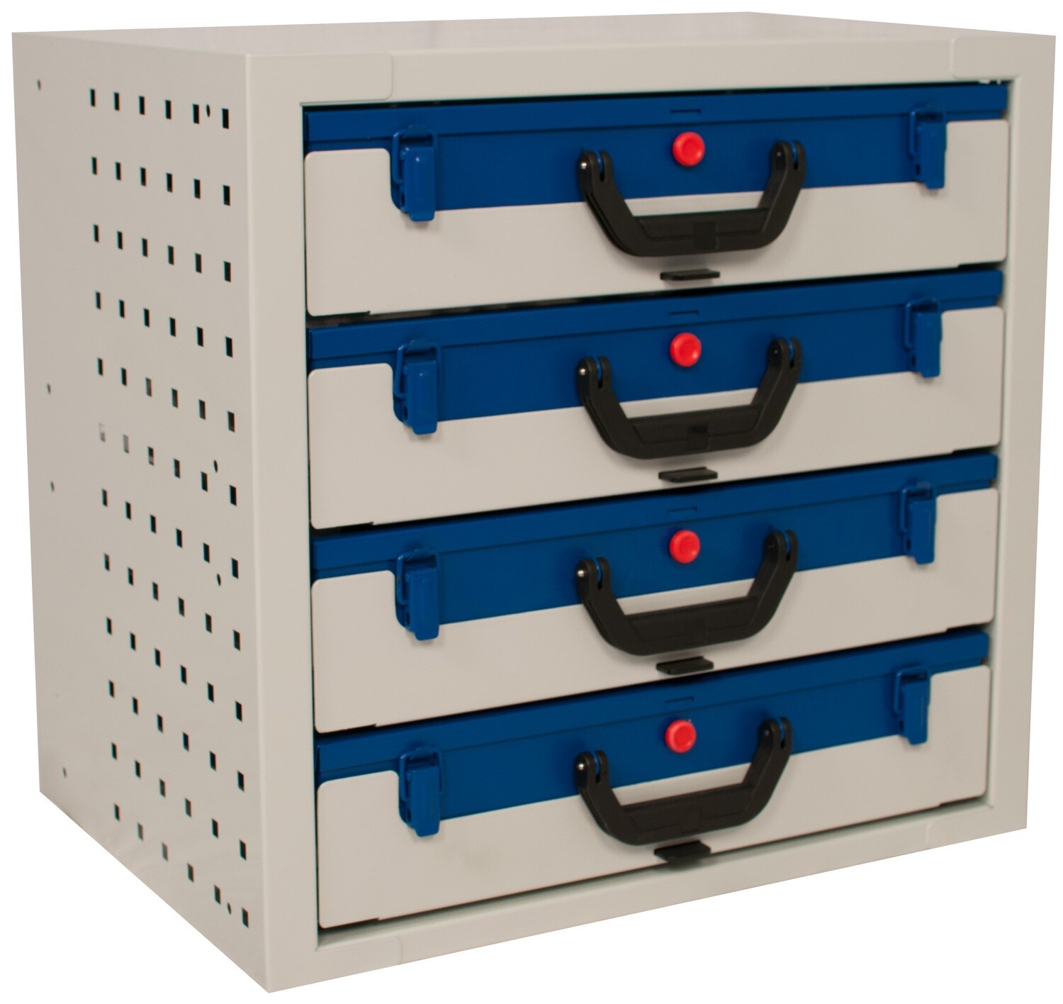 Kofferschrank LK54.4 Set, inkl. 4 Schubladen mit Koffer   507 x 360 x 483 mm