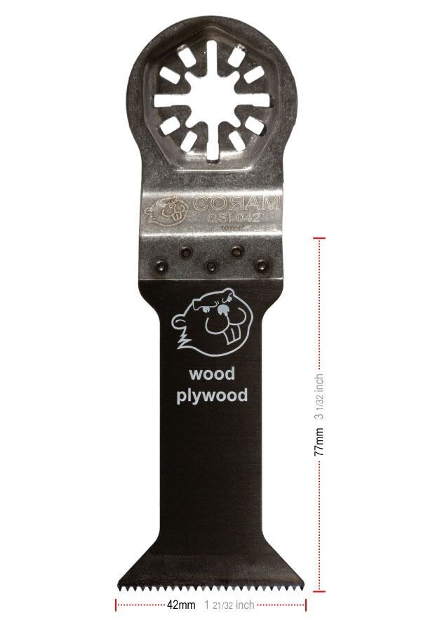 CORAM B-Cut Sägeblatt mit Q-Linie Spitzverzahnt 42 mm