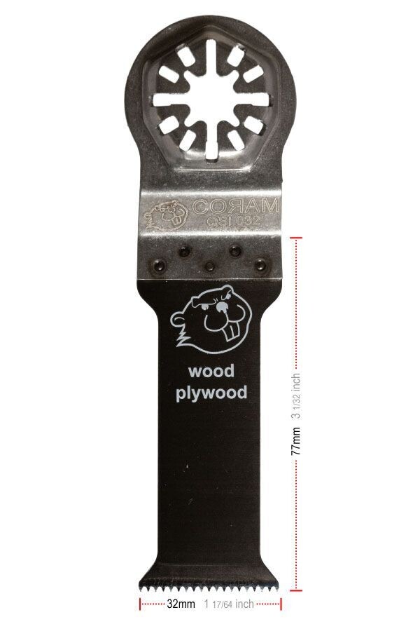 CORAM B-Cut Sägeblatt mit Q-Linie Spitzverzahnt 32mm