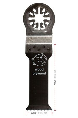 CORAM B-Cut Sägeblatt mit Q-Linie Spitzverzahnt 32mm