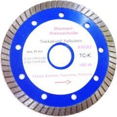 Diamant-Trockentrennscheibe TC-K 115x 1,2 x 7 x 22