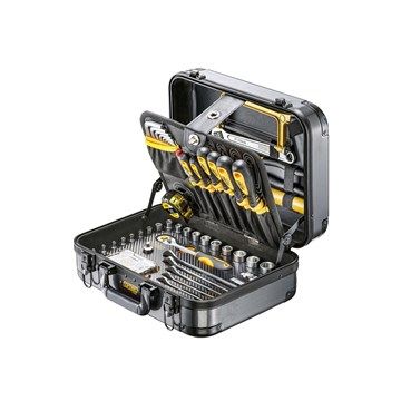 Fortec ABS-Werkzeugkoffer Carbon Mini 126-tlg.