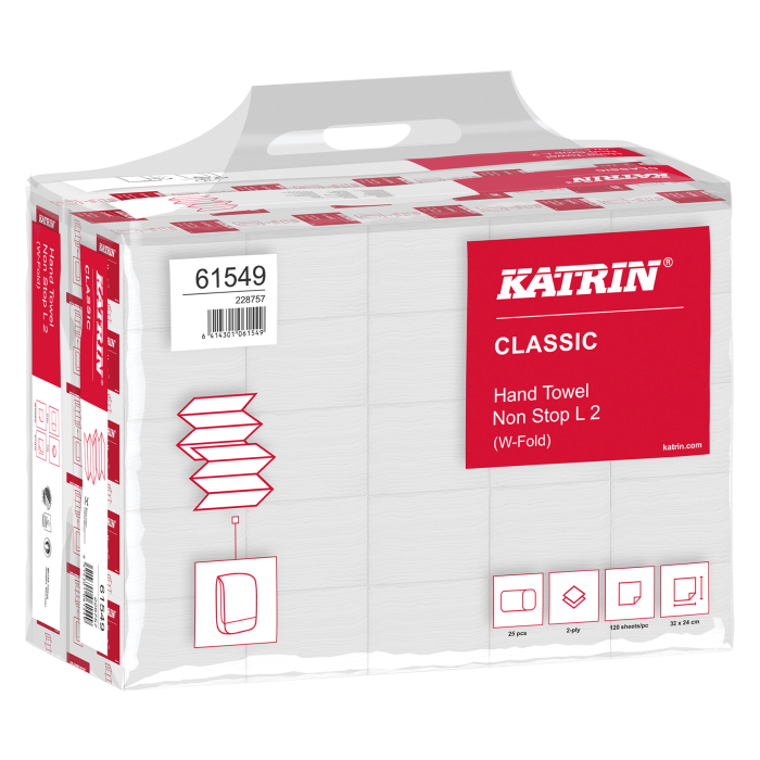 Falthandtuch Classic W-Falz 2-lagig