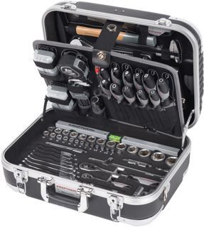 Werkzeugkoffer B100, ABS, 1/4" + 1/2", 170 tlg.