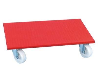 Allzweckroller 600 x 350 Tragkraft 500 kg rot