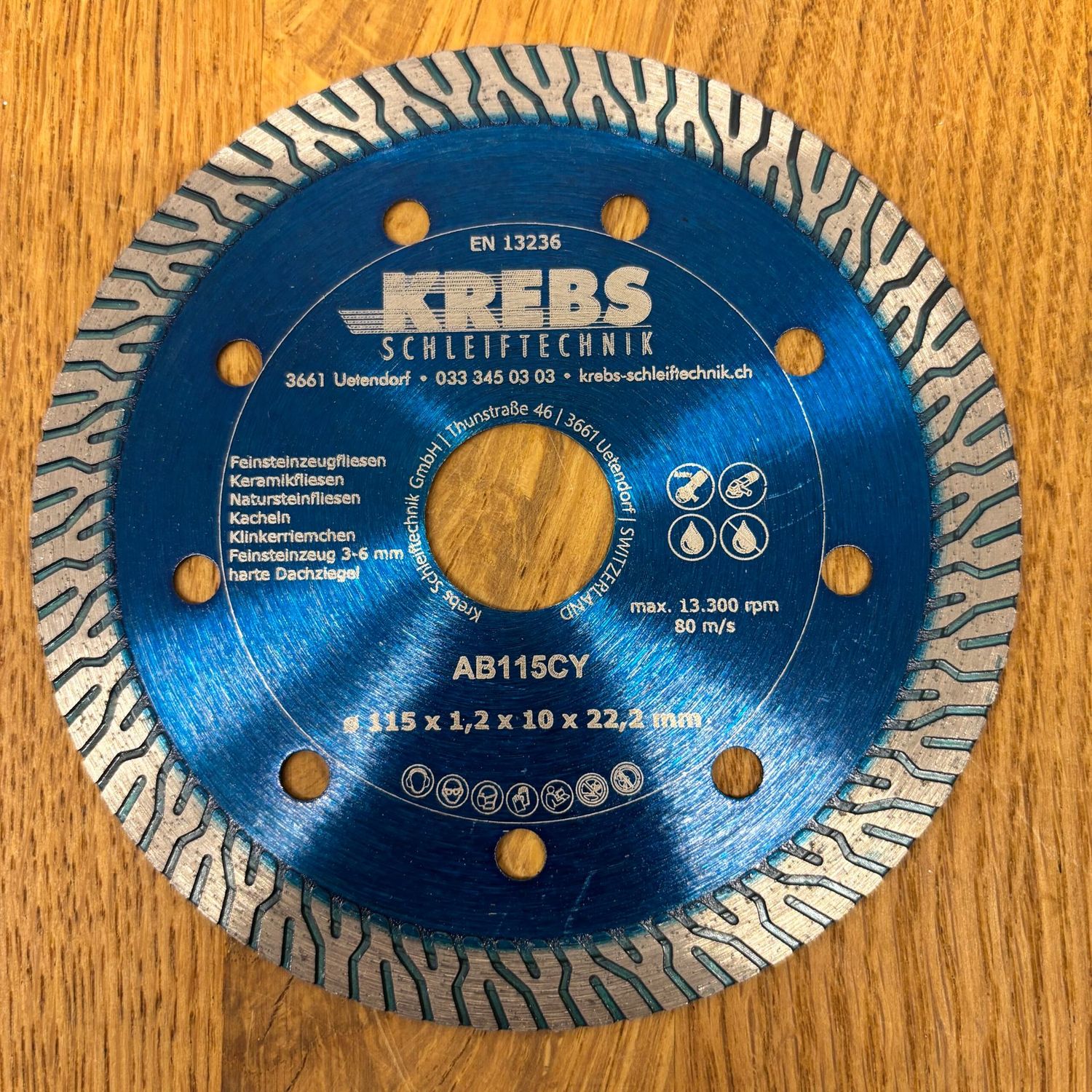 Diamant-Trockentrennscheibe Turbo Y ø115 mm