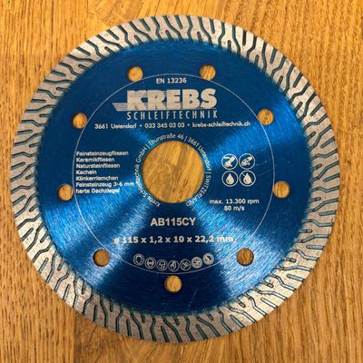 Diamant-Trockentrennscheibe Turbo Y ø115 mm