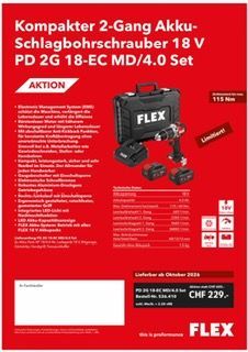 Kompakter 2-Gang Akku-Schlagbohrschrauber 18 VPD 2G 18-EC MD/4.0 Set Kompakter 2-Gang Akku-Schlagbohrschrauber 18 VPD 2G 18-EC MD/4.0 Set