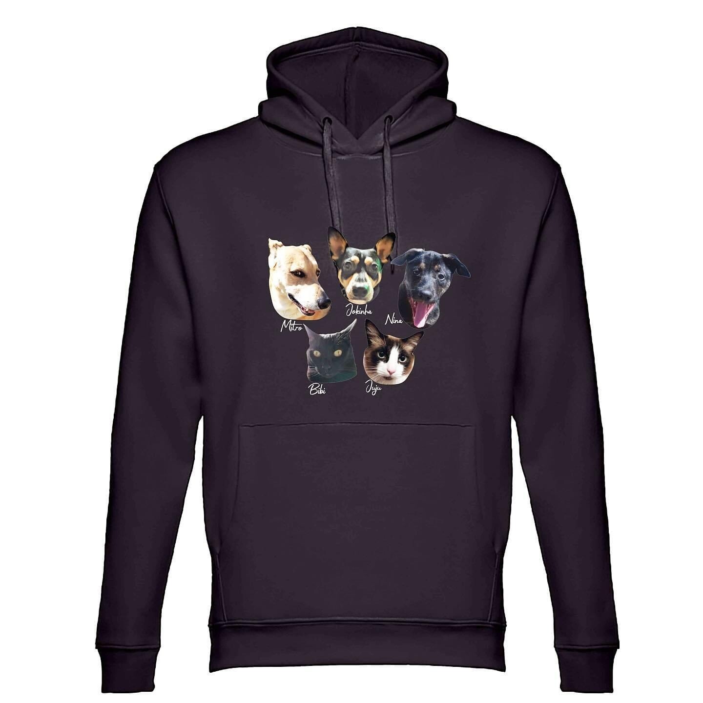 Sweatshirt cardadas UNISSEXO com capuz