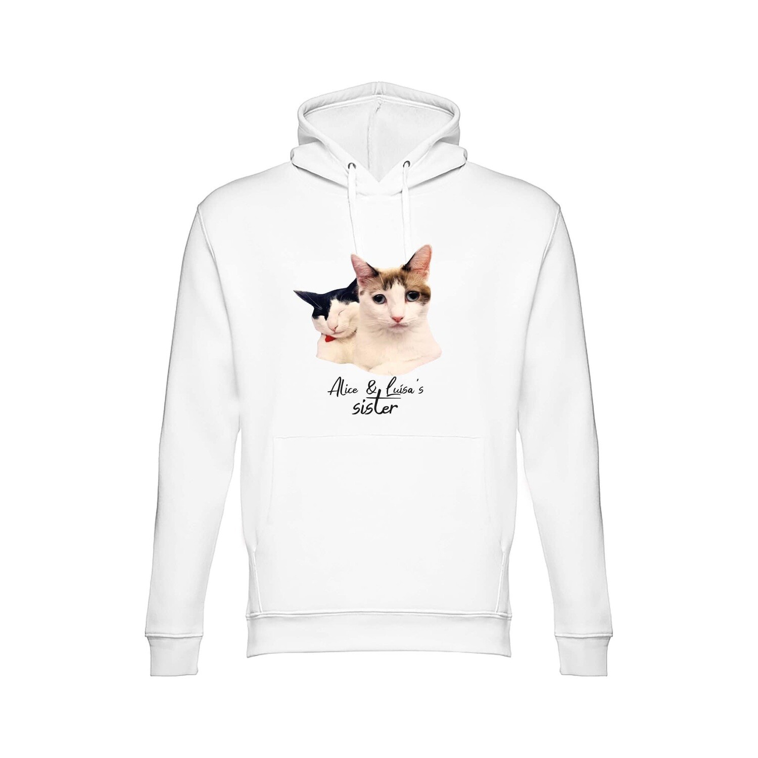 Sweatshirt cardadas UNISSEXO com capuz