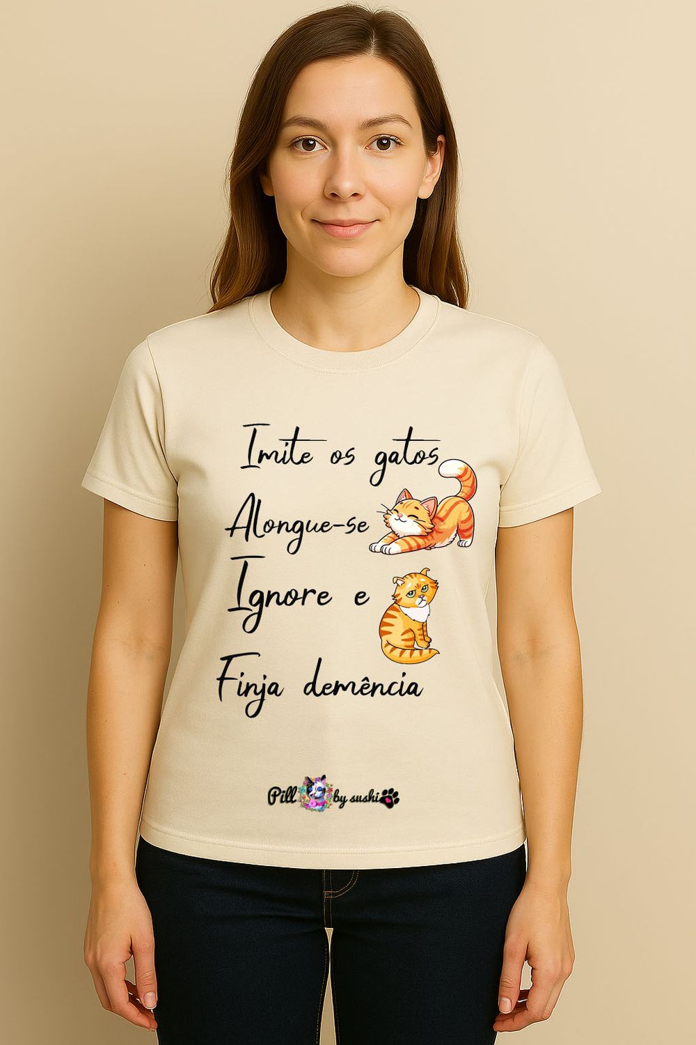 T-shirt com frases