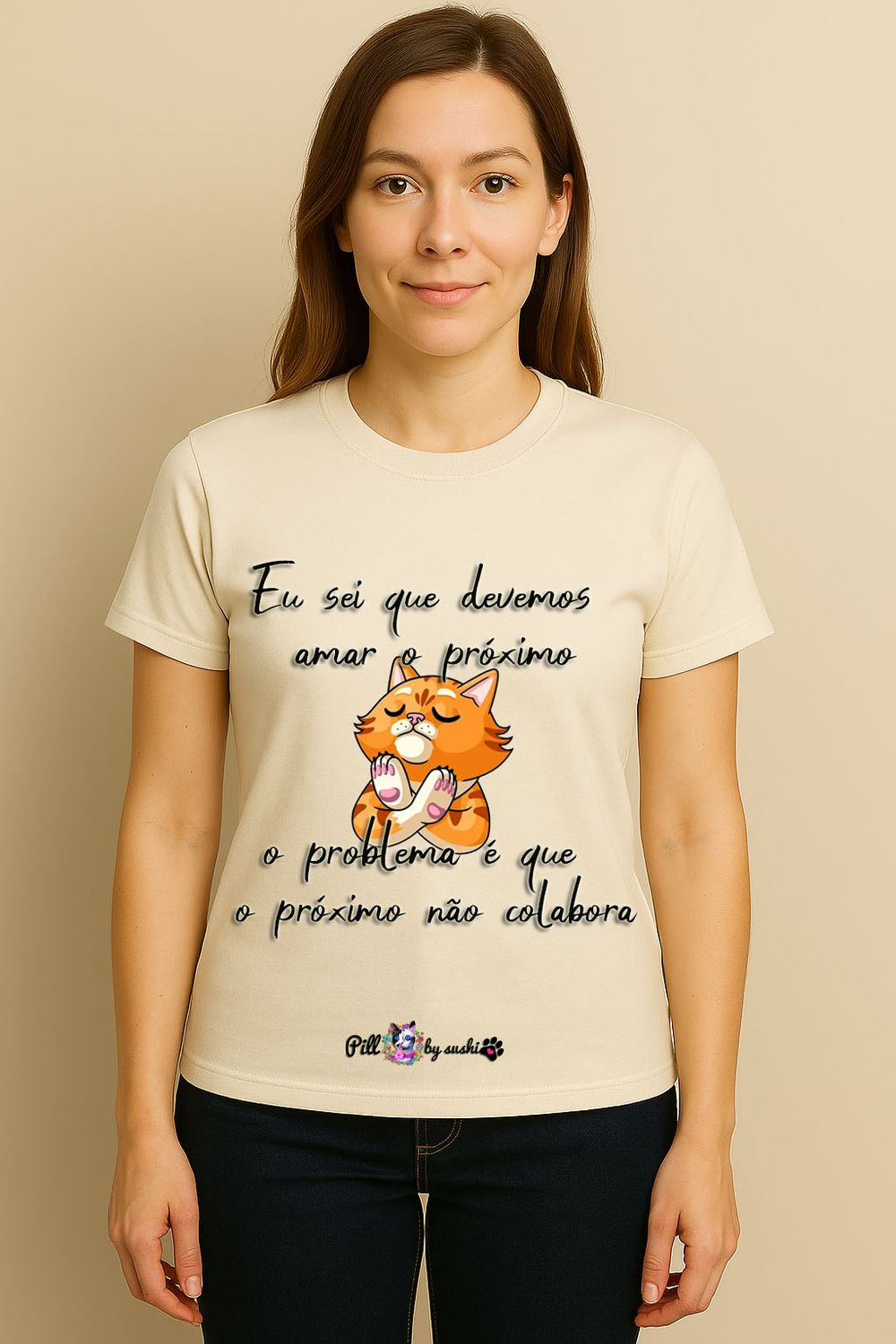 T-shirt com frases