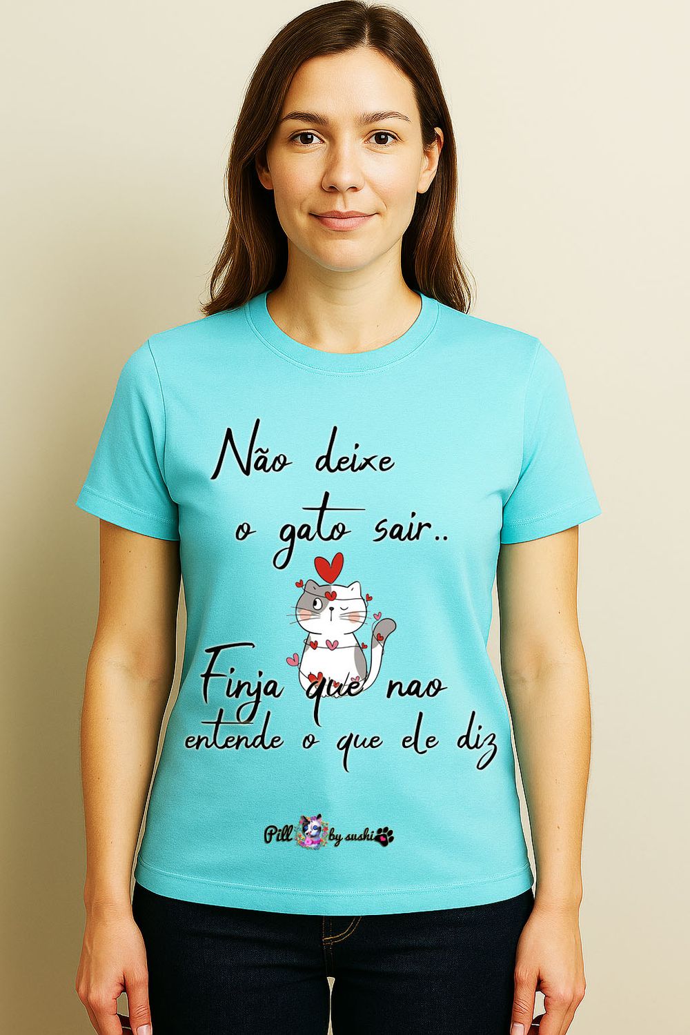 T-shirt com frases