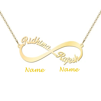INFINITY LOVE NAME NECKLACE