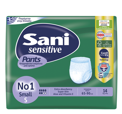 Sani Sensitive pant size Small(14 pcs)