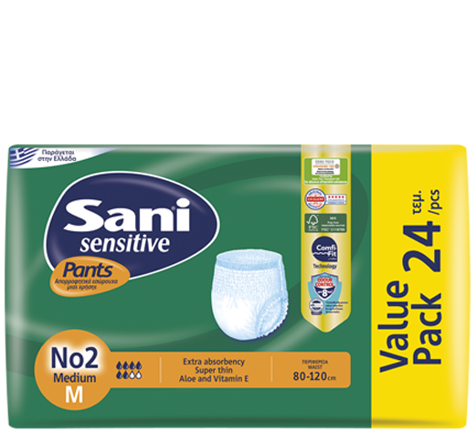 Sani Sensitive Pant Size Medium (value pack 24 pcs)