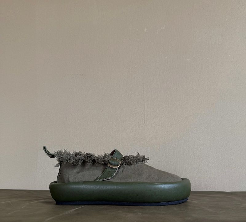 cena platform. fabric — leather