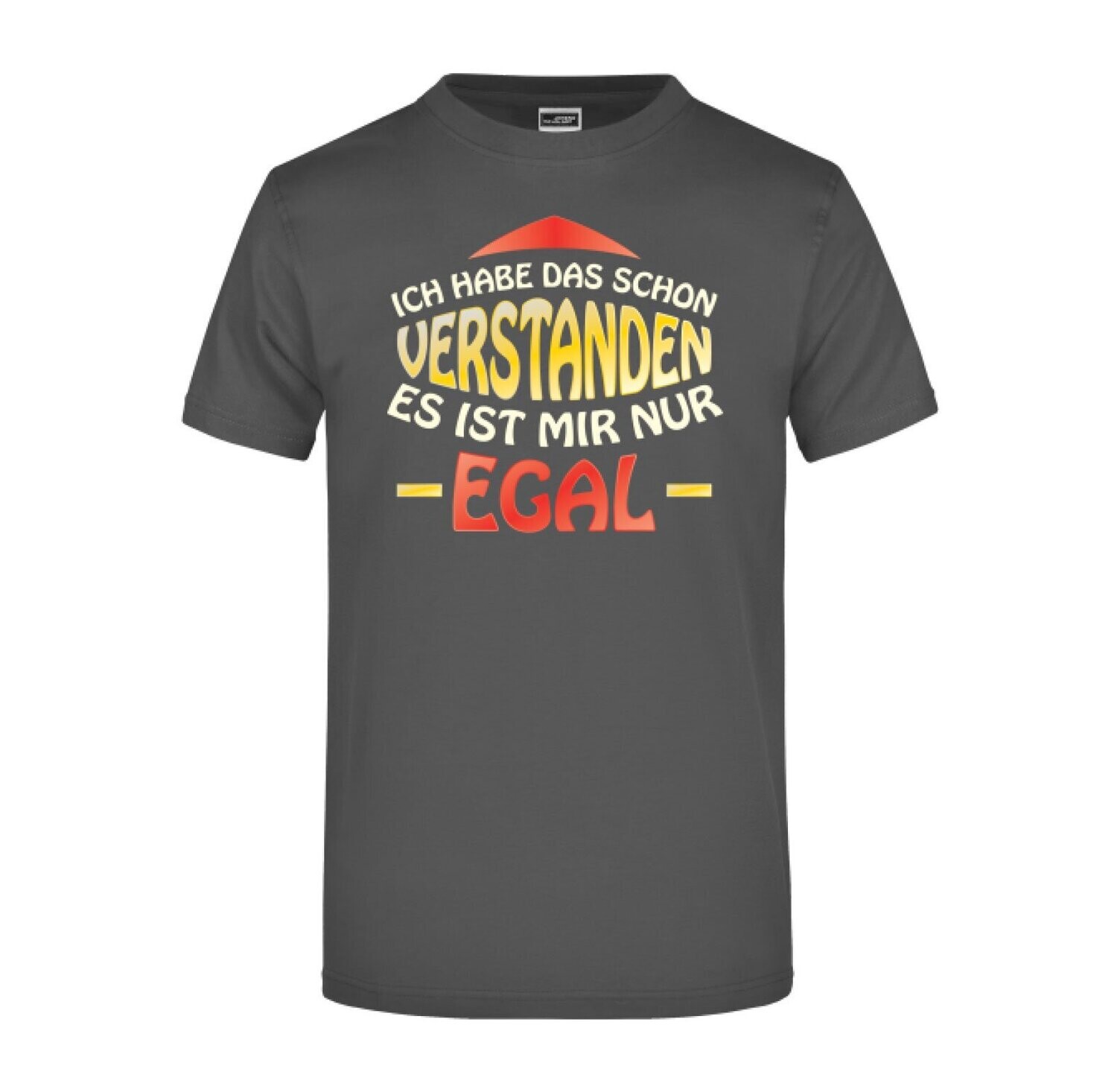T-Shirt "ICH HAB DAS SCHON VERSTANDEN", T-Shirt-Farbe: Graphite