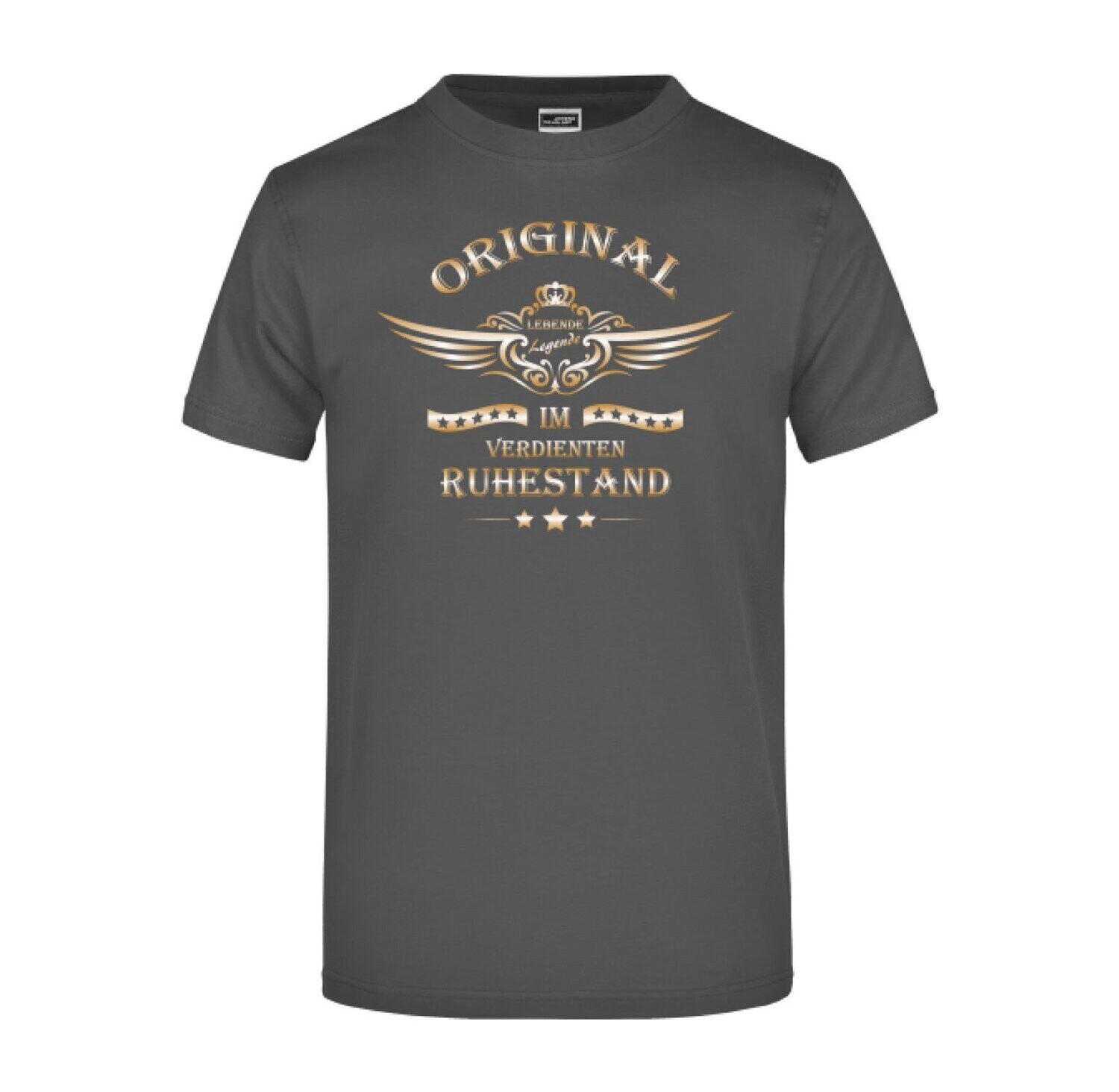 T-Shirt "LEBENDE LEGENDE", T-Shirt-Farbe: Graphite, Individueller Name: Nein