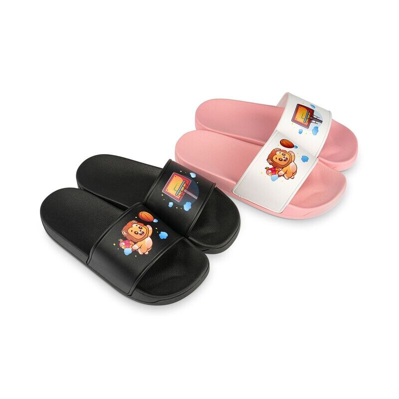 Badelatsche KINDER mit Ihrem Motiv auf der Lasche Badelatsche KINDER mit Ihrem Motiv auf der Lasche