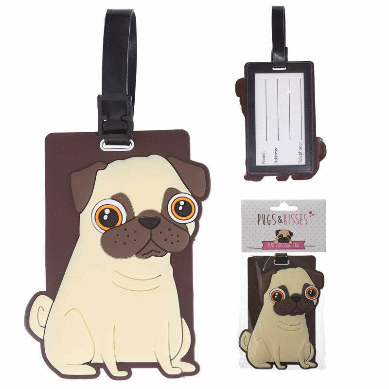 Pug Luggage Tag