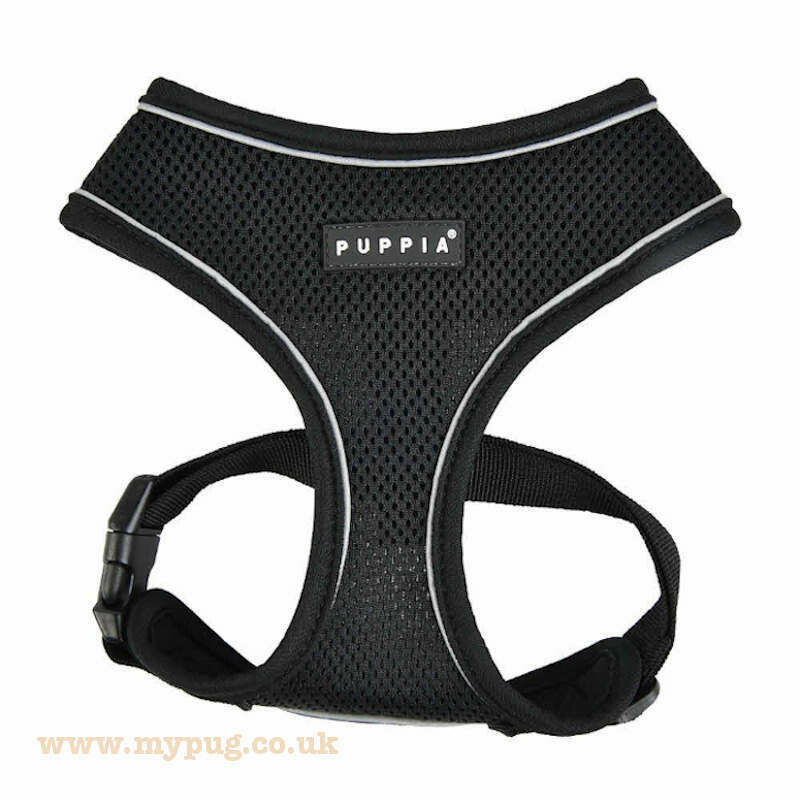 Puppia Soft Mesh Pro Harness Black