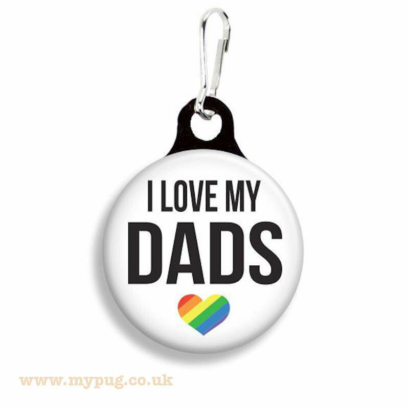 I Love my Dads - Pride Collar Charm