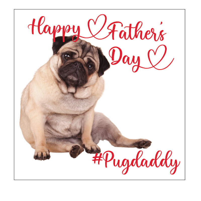 Pug Father&#39;s Day Card