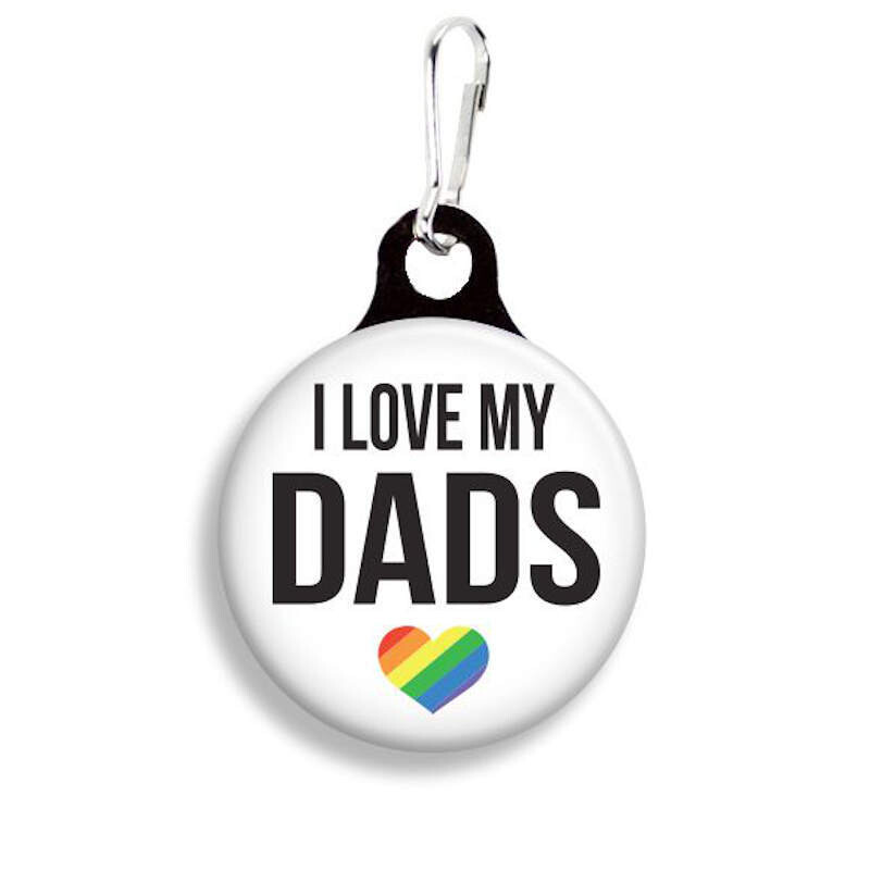 I Love my Dads - Pride Collar Charm