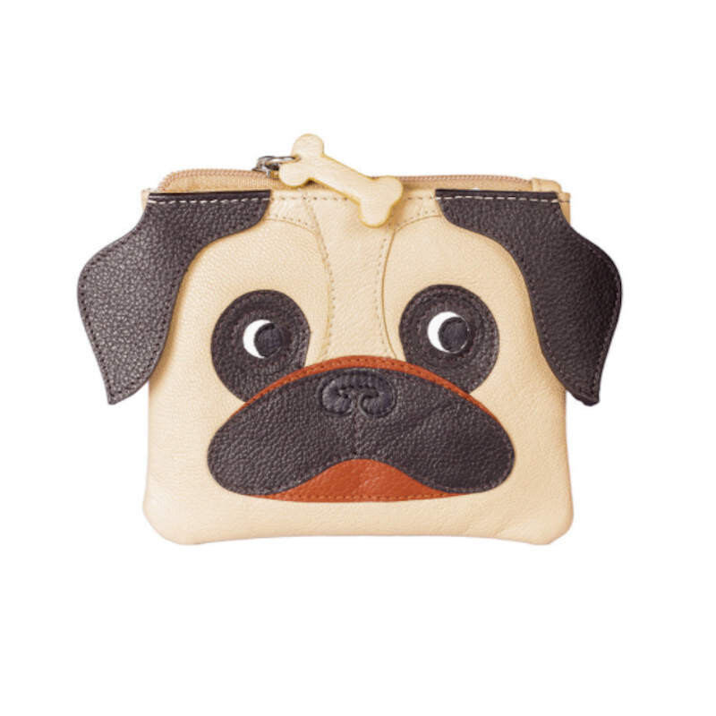 Pug Purse in Leather