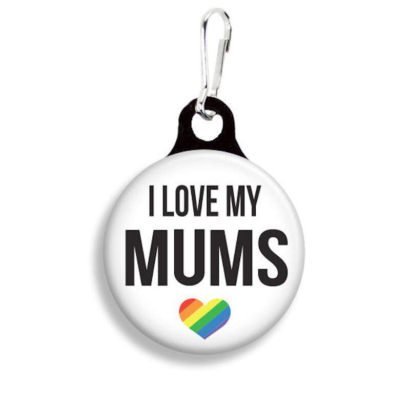 I Love my Mums - Pride Collar Charm