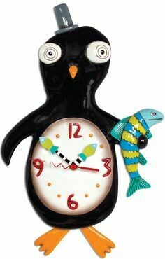 OROLOGIO A PENDOLO PINGUINO - H 36 cm - P1262