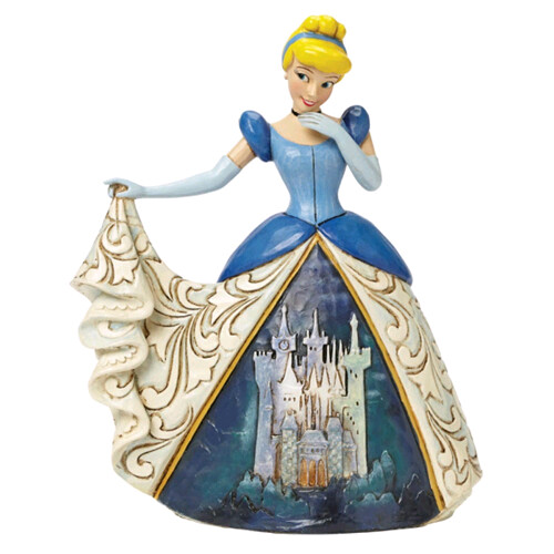Cenerentola vestito con Castello  - H 16 cm - 4045239 Disney Traditions