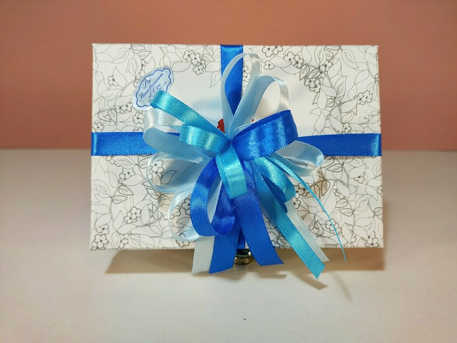 Tris Animali Marini Led con Astuccio - H 12 cm - D6241, Vuoi la Confezione con 5 Confetti Mandorla?: Sì, l'Astuccio con solo i Nastri con Colori che deciderò in seguito
