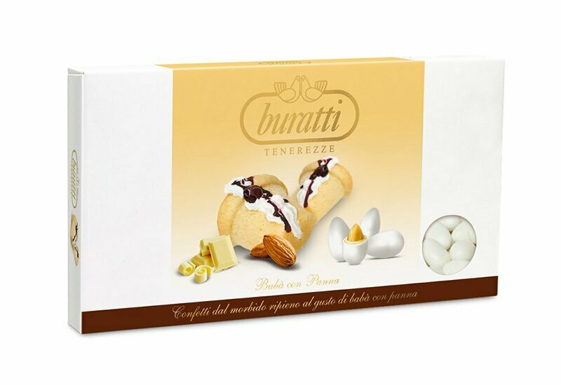 Tenerezze Babà con Panna - 0,50 Kg - Bianco