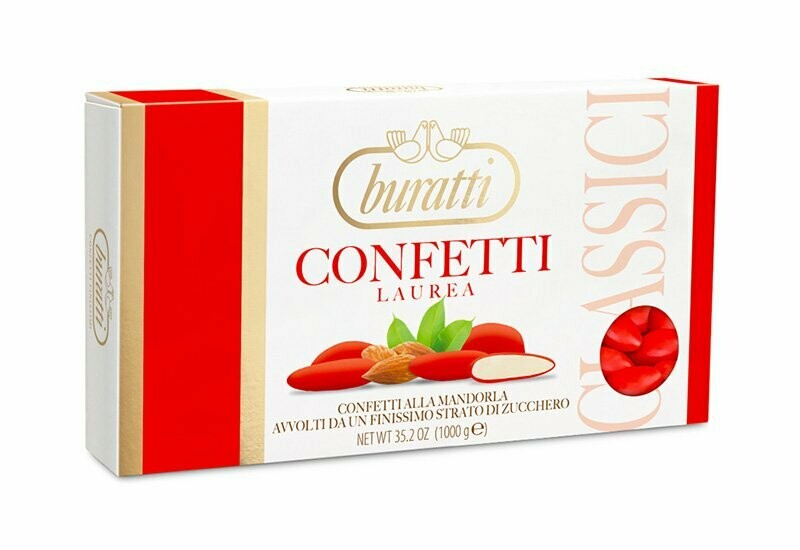 Confetti Laurea Pelata 37/38 - 1 Kg - Rossi