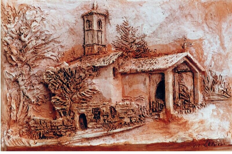 Bassorilievo in Cotto Chiesa Madonna in Veroncora - Busto Arsizio (VA)