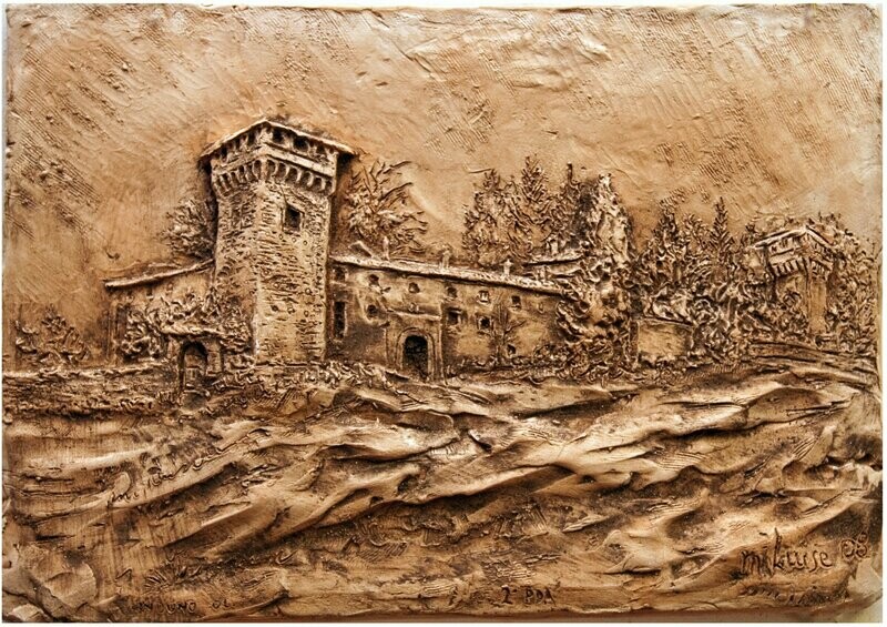 Bassorilievo in Cotto Castello Visconteo di Frascarolo - Induno Olona (VA)