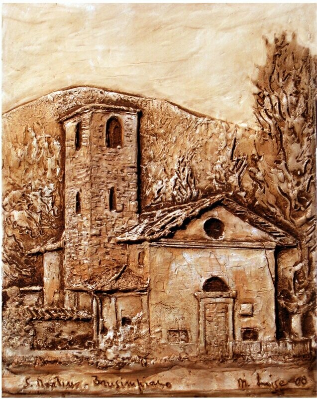 Bassorilievo in Cotto Chiesa S. Martino - Brusimpiano (VA)