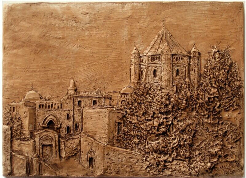 Bassorilievo in Cotto  Santuario della Dormizione - Gerusalemme